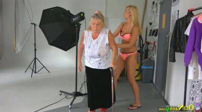 Old and young lesbians go wild after photo session on vidfreenow.com