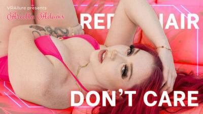 Sexy redhead rides her male sex doll in virtual reality on vidfreenow.com