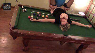 Pool Table Fuck Sexy Big Boob Wife In Heels Orgasms Hard on vidfreenow.com