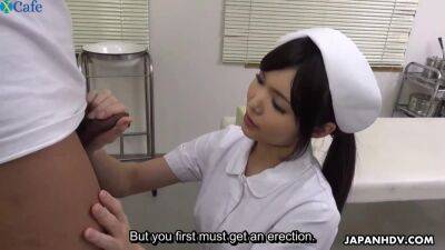 Jap nurse treats patient's tiny dick to blowjob at hospital - Japan on vidfreenow.com