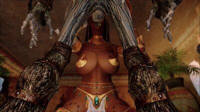 Skyrim monster came to fuck the queen of Egypt and nothing will stop him - Egypt on vidfreenow.com