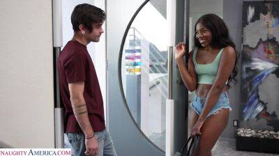 Ebony teen takes proper white inches for a few wild spins on vidfreenow.com