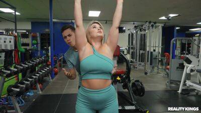 Sporty mature beauty fucks with much younger personal trainer until the last drops on vidfreenow.com