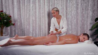 True lesbian lust on the massage table for two broads with amazing lines on vidfreenow.com