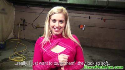 Hot blonde caught flashing her camera in public - POV reality sex on vidfreenow.com