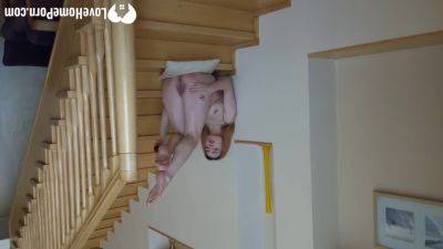 Stripping And Playing With Myself On The Staircase on vidfreenow.com