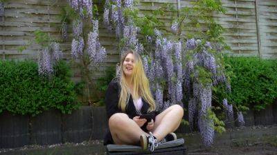 Hard Fuck In The Garden After Reading Sex Book! on vidfreenow.com