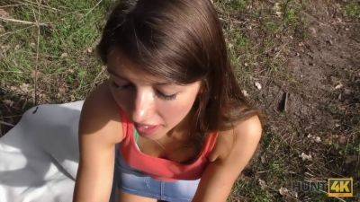 Jolie Fille, the Czech teen, gets her tight ass drilled in a park for cash - Czech Republic on vidfreenow.com