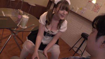 CG2306- A lewd blowjob from a blonde beauty clerk at a maid cafe on vidfreenow.com