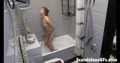 My delightful exgirlfriend cleans up nicely in the bathroom as I film on vidfreenow.com