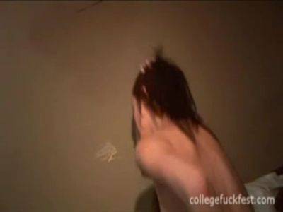 Filthy college teen fucks cock on vidfreenow.com