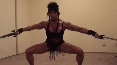 Marital Arts Female Bodybuilder Could Slice And Dice You, Kick Your Ass! on vidfreenow.com