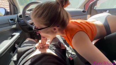 Stepsister Eats My Cum In The Car on vidfreenow.com