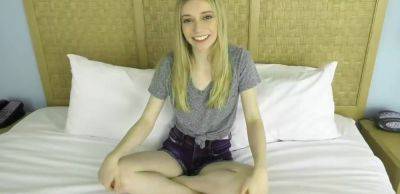 This cute model is 18 yrs old with some massive 32DD natural boobs on vidfreenow.com