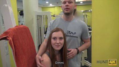 Redhead teen in palestra indulges in a wild POV blowjob with a hung dude on vidfreenow.com