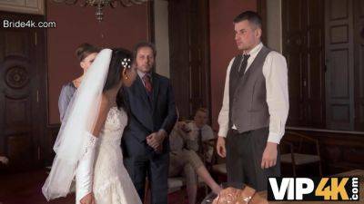 VIP4K. Couple starts fucking in front of the guests after wedding ceremony on vidfreenow.com