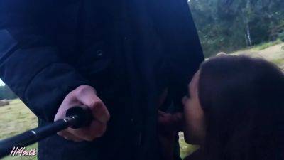 Hiyouth - Risky Outdoor Blowjob. We Were Walking In The - Russia on vidfreenow.com