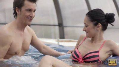 Petite Czech amateur teases and pleases an old man in a jacuzzi - Czech Republic on vidfreenow.com