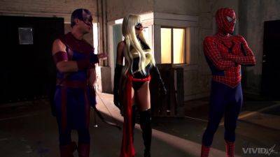 Premium role play display with super heroes craving sex the hard way on vidfreenow.com