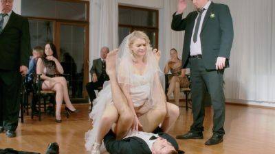 Bride tries heavy duty dick right on her wedding day on vidfreenow.com