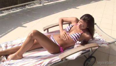 Dominika C Basking in Spanish Sunlight - Spain on vidfreenow.com