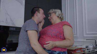 Curvaceous Grandma Babet with Large Breasts and Booty Gets Nailed! on vidfreenow.com