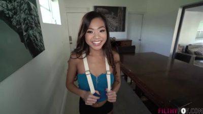 Asian Nanny Vina Sky Satisfies Step-father's Kinks with Handjob & Deepthroat on vidfreenow.com