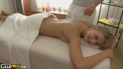 Kathy Marfa & Timur: Steamy Massage Encounter with a Blonde on vidfreenow.com