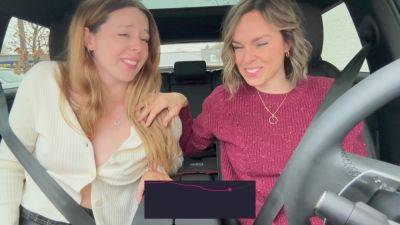 Nadia Foxx And Serenity Cox - And Take On Another Drive Thru With The Lushs On Full Blast! on vidfreenow.com