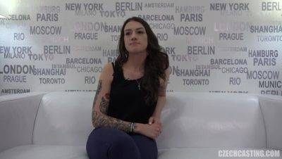 Superior Jolana: The Inked Brunette with Petite Charms - Czech Republic on vidfreenow.com