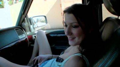 Slender Madison fuck in the car - Madison on vidfreenow.com