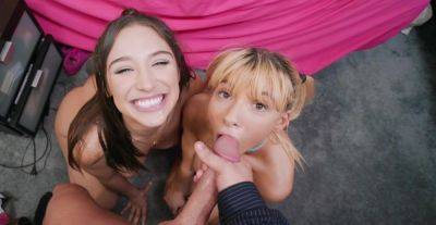 Sweet bitches play together in flawless POV threesome on vidfreenow.com