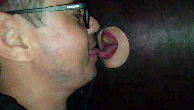 Latin Milf Takes Multiple Big Cocks at Public Gloryhole on vidfreenow.com