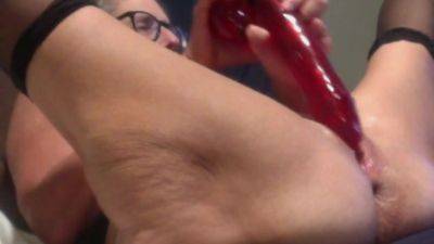 Milf Mom Cant Get Enough Of Her Big Red Dildo on vidfreenow.com