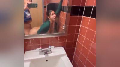 Fucked Big Titty Teen On A Public Toilet on vidfreenow.com