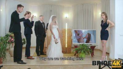 Blonde bride caught cheating during the wedding! - Bride4K - Czech Republic on vidfreenow.com