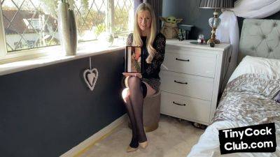 Solo SPH femina talks humiliative to pathetic small dickies - Britain on vidfreenow.com