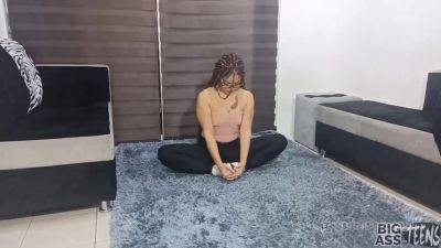 My helps me in my yoga exercise and he gets horny and I let him fuck me - PissVids on vidfreenow.com