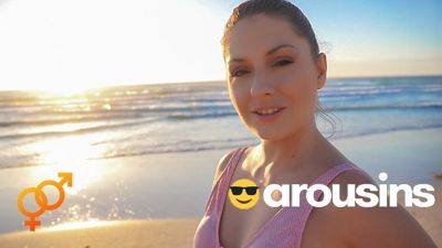 Have you Ever Been Blown on the Beach? POV Rebecca Volpetti & Jason Love at Arousins on vidfreenow.com