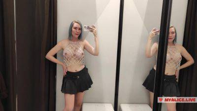 Masturbation In A Fitting Room In A Mall. I Try On Haul Transparent Clothes In Fitting Room And Mast on vidfreenow.com