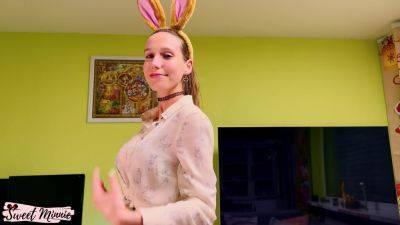 Cute Big Boobs Bunny Delivers Awesome Easter Blowjob - Sweet Minnie on vidfreenow.com