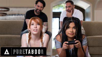 PURE TABOO Unhappily Married DILFs Grow Strong Desire For Stepdaughters Madi Collins & Summer Col on vidfreenow.com