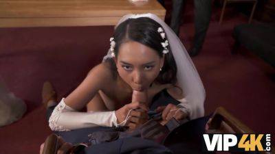 VIP4K. Small cheap wedding turns into public fucking action of the brides on vidfreenow.com