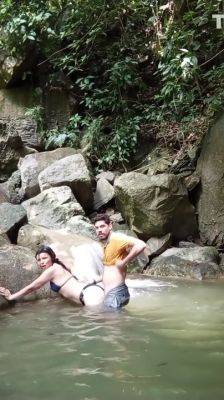 Im Out For A Walk With My Neighbor And I Fuck Her In The River on vidfreenow.com