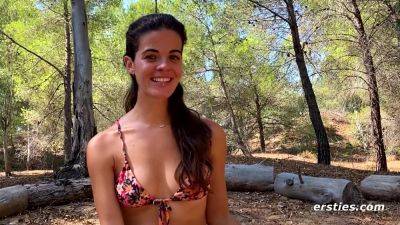 Dina Connects With Nature While She Masturbates on vidfreenow.com