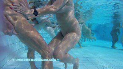 Hot Older Couple Arouses Each Other Underwater on vidfreenow.com