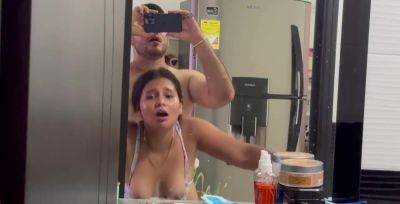 Morning sex in the bathroom with a thicc and teeny Latina on vidfreenow.com