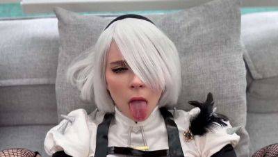 Sweetie Fox as 2B from NieR: Automata Gets Her Tight Pussy Fucked Every Which Way & Cum On Her Face - Amateur Cosplay on vidfreenow.com