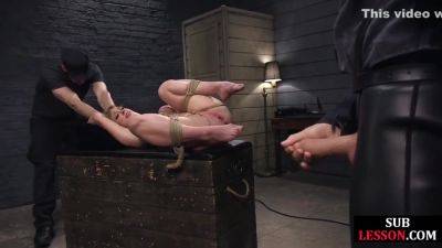 Bdsm Bitch Penetrated By Huge Dicks In Trio Nail on vidfreenow.com