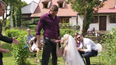 Aroused blonde bride turns wedding party in hard perversions on vidfreenow.com